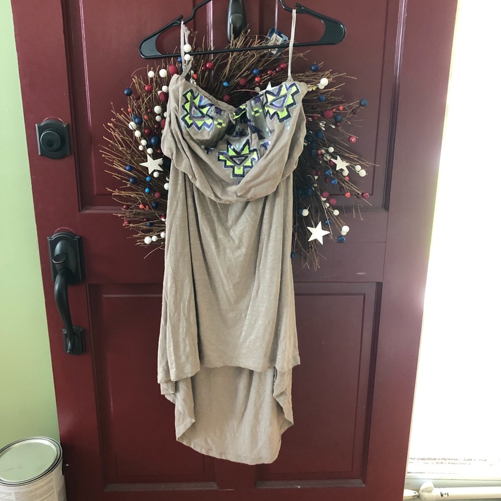 High Low Aztec dress